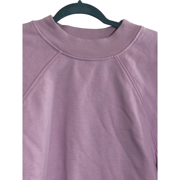 Alo Yoga Renown Crew Neck Pullover Sweatshirt Lavender Purple Womens - Picture 4 of 12
